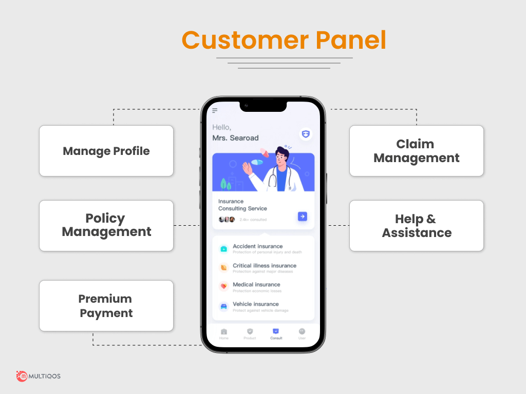 Customer Panel - Insurance App