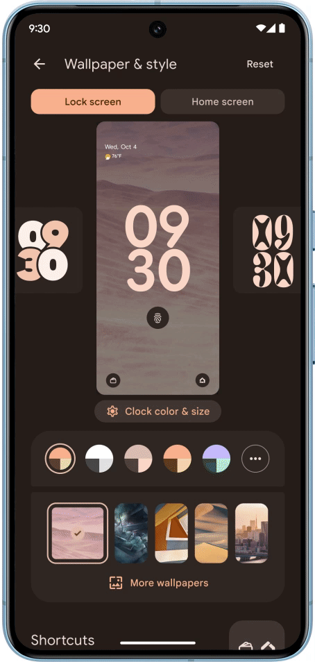 Home Screen and Lock Screen Features