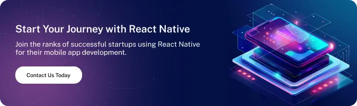 React Native for Startup App Development CTA Image