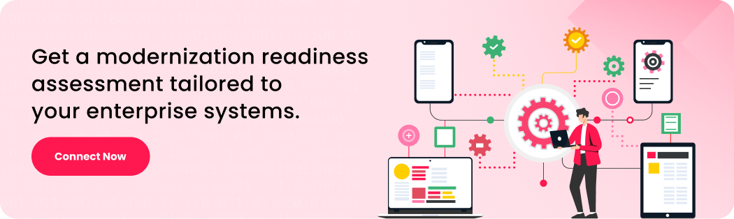 Get a modernization readiness assessment tailored to your enterprise systems